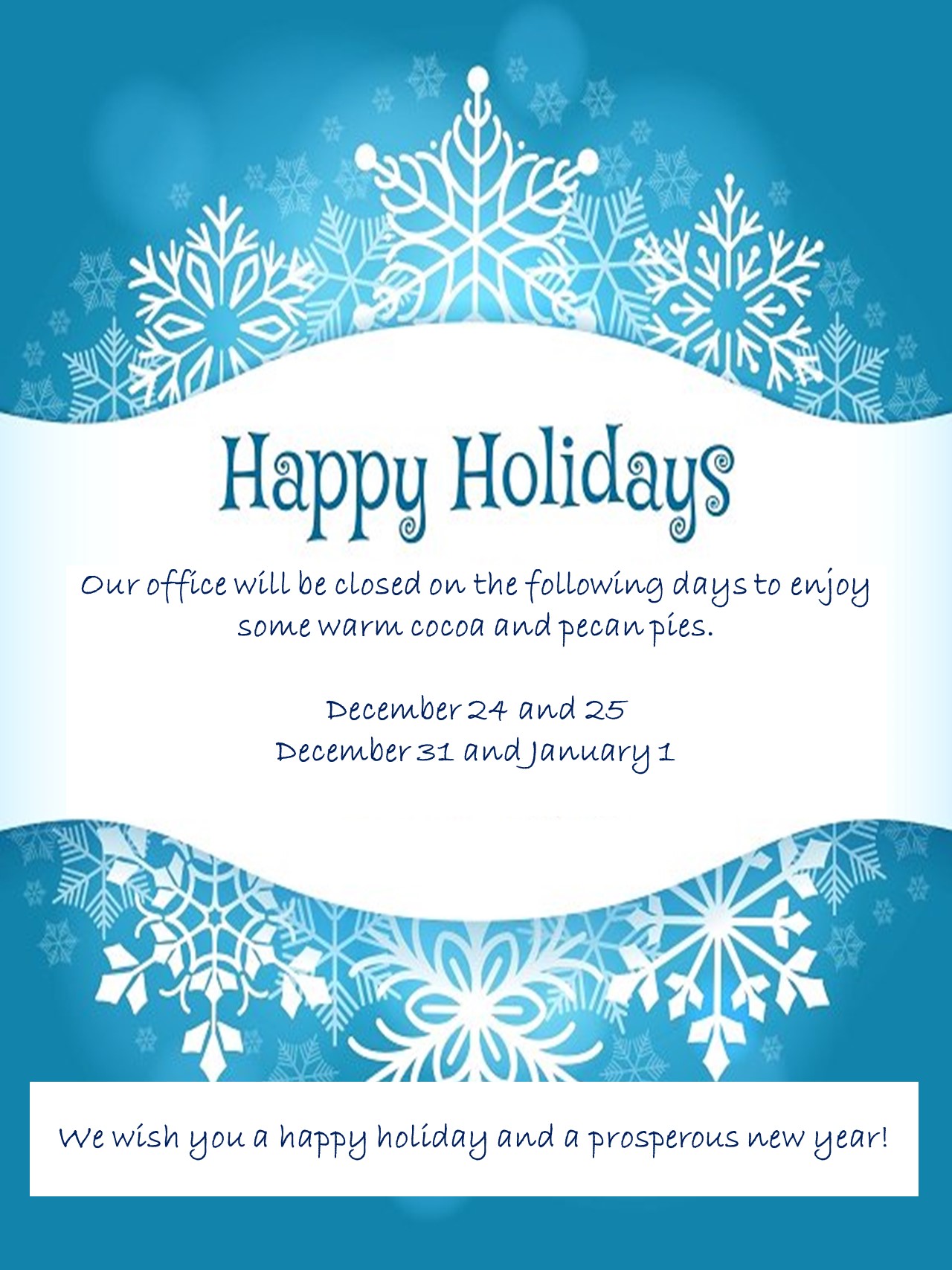 AG Holiday Office Hours